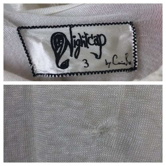 Nightcap Diamond Lace Linen Dress Size M - Picture 7 of 7